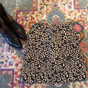 Ann Taylor Loft Skirt 00P Animal Print